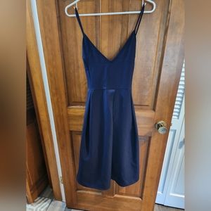 Navy dress with pockets